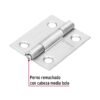 43200 - Bisagra rectangular 1-1/2" acero inoxidable, HERMEX