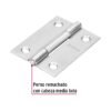 432011 43201 - Bisagra rectangular 2" acero inoxidable, HERMEX