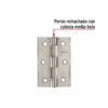 432021 43202 - Bisagra rectangular 2-1/2" acero inoxidable, HERMEX