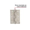 43203 - Bisagra rectangular 3" acero inoxidable, HERMEX