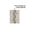 432051 43205 - Bisagra rectangular 4" acero inoxidable, HERMEX