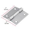 43225 - Bisagra cuadrada 2" acero inox, cabeza plana, HERMEX