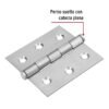 43226 - Bisagra cuadrada 2-1/2" acero inox, cabeza plana, HERMEX