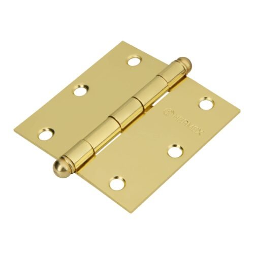43241 - Bolsa c/2 bisagras cuadradas 3-1/2" latonado,cabeza redonda