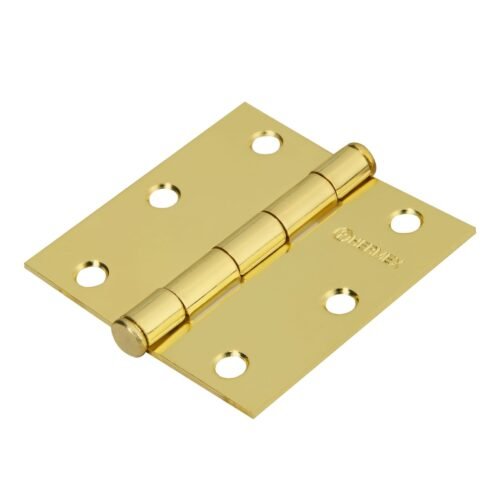 432423 43242 - Bolsa c/2 bisagras cuadradas 3", latonado, cabeza plana