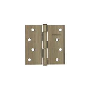 43253 - Bisagra cuadrada 4", latón antiguo, cabeza plana, HERMEX