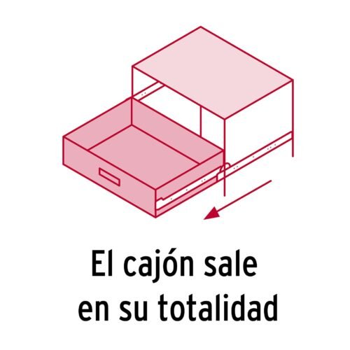 432893 43289 - Bolsa con 2 correderas extensión 55 cm p/cajón, ancho 3.5 cm