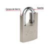 43313 - Candado de hierro 50 mm con coraza, llave anti-ganzúa