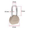 43339 - Candado redondo, 65mm, gancho largo, llave tetra, blister