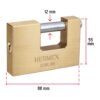 43358 - Candado antipalanca, 88mm, cuerpo de latón llave tradicional