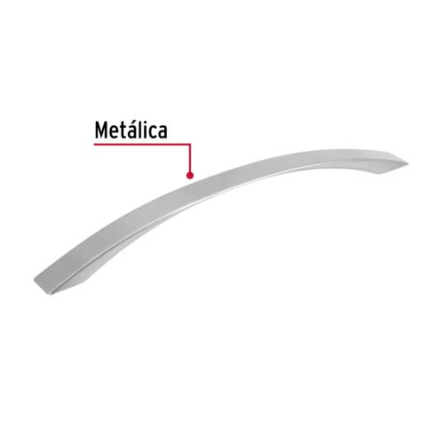 43378 - Jaladera de 160mm, línea Moderna, níquel, HERMEX