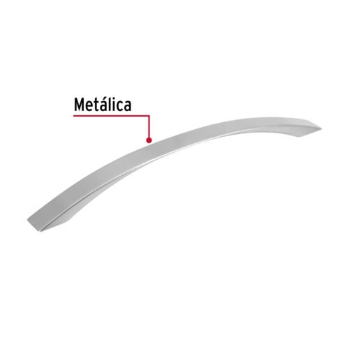 43379 - Jaladera de 224mm, línea Moderna, níquel, HERMEX