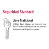 43452 - Cerradura tipo oval para recámara, cromo mate, HERMEX