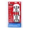 43452 - Cerradura tipo oval para recámara, cromo mate, HERMEX