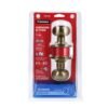 43455 - Cerradura tipo oval para recámara, latón antiguo, HERMEX
