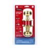 43458 - Cerradura tipo oval para recámara, latón brillante, HERMEX