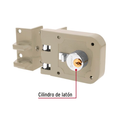 43489 - Cerradura sobreponer, puerta corrediza, instala-fácil, izq.