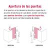 435002 43500 - Cerradura de barra libre con 2 llaves estándar, HERMEX