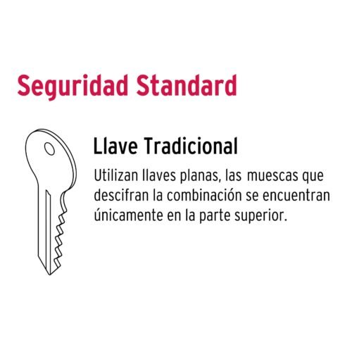 435004 43500 - Cerradura de barra libre con 2 llaves estándar, HERMEX