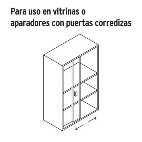 43535 - Cerradura para vitrina, HERMEX