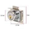 435572 43557 - Cerradura para mueble, modelo 24, cromo, HERMEX
