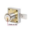 435604 43560 - Cerradura para mueble, modelo 26, cromo, HERMEX