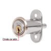 435611 43561 - Cerradura para mueble, modelo 20, cromo, HERMEX