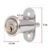 435612 43561 - Cerradura para mueble, modelo 20, cromo, HERMEX