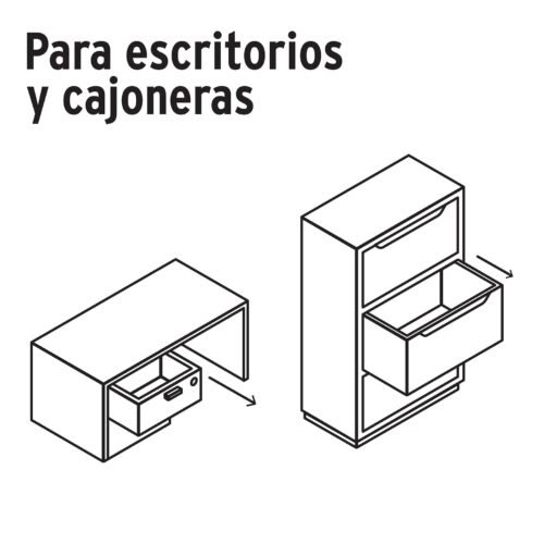 435661 43566 - Cerradura para mueble, modelo 21, latón, HERMEX