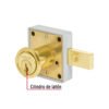 435681 43568 - Cerradura para mueble, modelo 26, latón, HERMEX