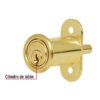 435691 43569 - Cerradura para mueble, modelo 20, latón, HERMEX