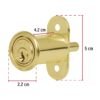 435692 43569 - Cerradura para mueble, modelo 20, latón, HERMEX
