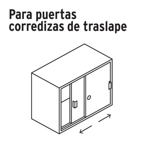 435693 43569 - Cerradura para mueble, modelo 20, latón, HERMEX