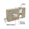 43576 - Cerradura sobreponer der instala-fácil, tradicional, caja