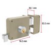 43576 - Cerradura sobreponer der instala-fácil, tradicional, caja