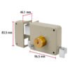 43577 - Cerradura sobreponer izq instala-fácil, llave tetra, caja