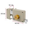 43586 - Cerradura sobreponer izq instala-fácil, llave tetra, blíster