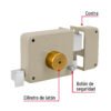 435876 43587 - Cerradura sobreponer der instala-fácil, llave tetra, blíster
