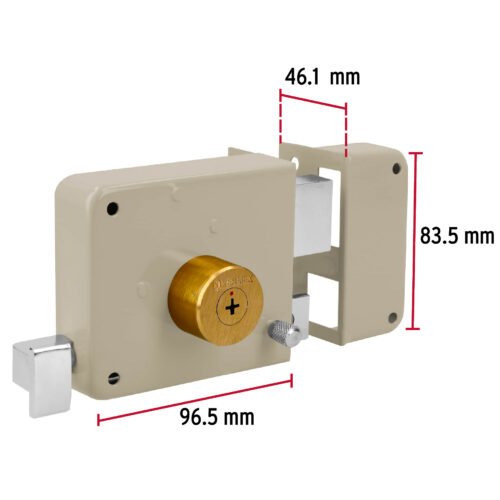 435877 43587 - Cerradura sobreponer der instala-fácil, llave tetra, blíster