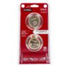 43592 - Cerrojo llave-llave latón brillante, llave de puntos, HERMEX