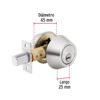 43602 - Cerrojo llave-llave cromo mate, llave de puntos, HERMEX