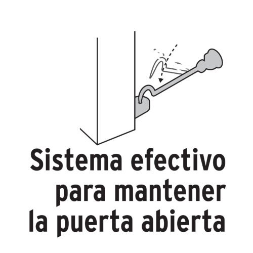 43645 - Gancho latonado para puerta, HERMEX