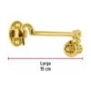 43645 - Gancho latonado para puerta, HERMEX