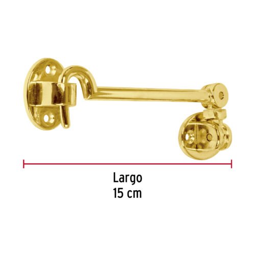 43645 - Gancho latonado para puerta, HERMEX
