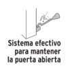 43646 - Gancho cromado para puerta, HERMEX