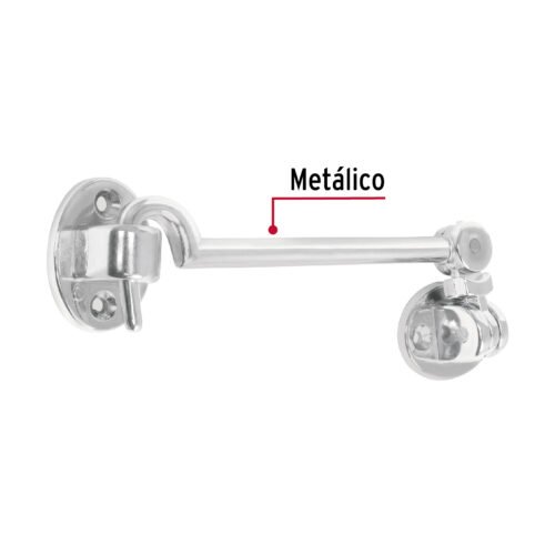 43646 - Gancho cromado para puerta, HERMEX