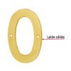 436781 43678 - Número 0 de latón sólido 4", HERMEX
