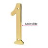 436791 43679 - Número 1 de latón sólido 4", HERMEX