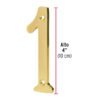 436792 43679 - Número 1 de latón sólido 4", HERMEX