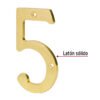436831 43683 - Número 5 de latón sólido 4", HERMEX